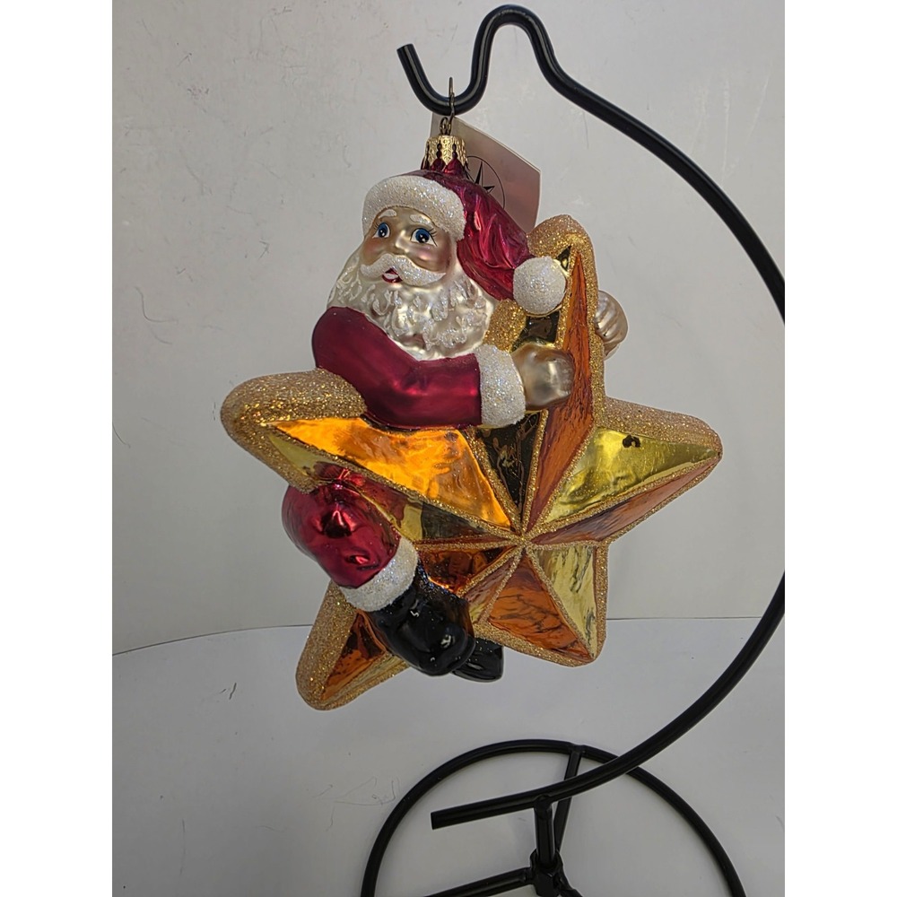 Christopher Radko Nicholas Star Ride Santa 2002 1010392 6" Ornament VTG Tag SEE